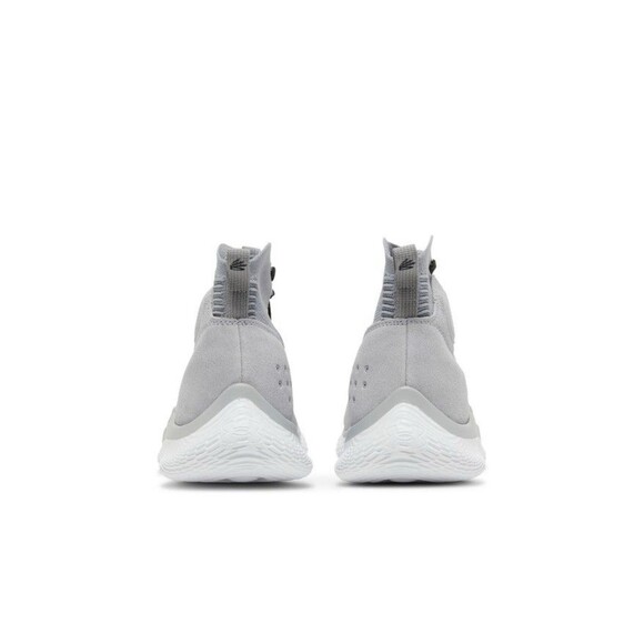 Size 12.5 Under Armour Curry 4 Flotro Mod Gray Mens Basketball Shoes 3024861-102 main image 5